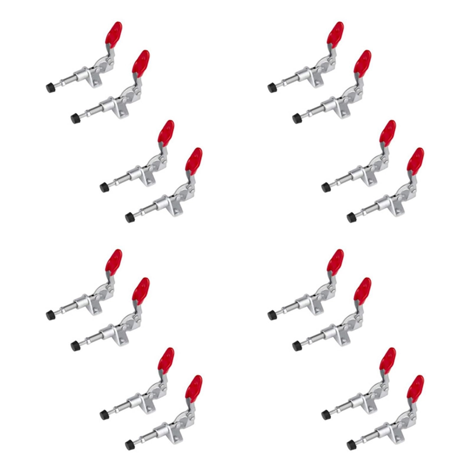 Antislip Toggle Horizontal Clamp, 20Pcs 45Kg Toggle Clamp Quick Release Pull Action V/H for Woodworking Welding