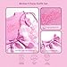Barbie Big Girls Tank Top, Satin Skirt and Side Bag 3 Piece Outfit Set Gingham Pink 10-12