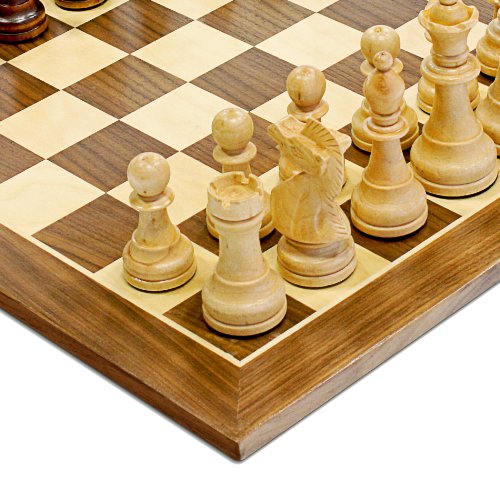 Traditional Staunton Wooden Chess Set - 15 inch Wood Chess Board with 3.75 in. King miniatura 2