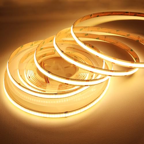 Image of LEDENET COB LED Strip Light White CCT Tunable 2700K-6000K DC12V 3040LEDs CRI90+ High Density LED Tape Lights 16.4Ft /5M Dimmable LED Light Ribbon for Bedroom Indoor