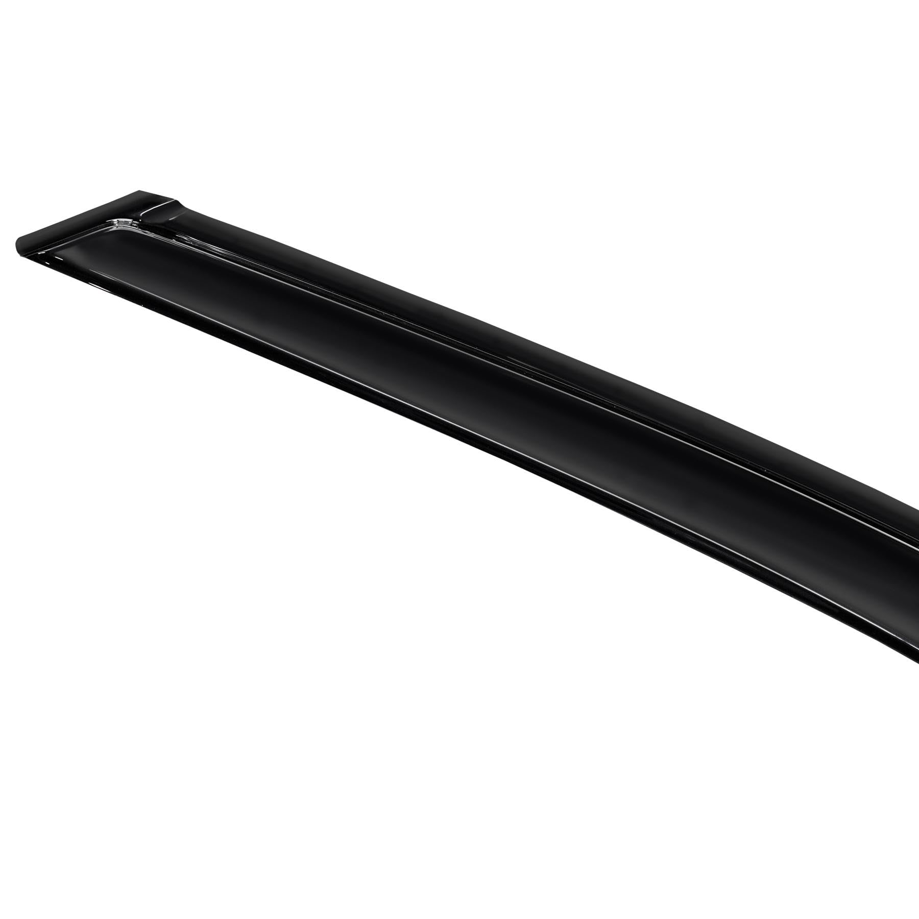 4 deflectores de viento para ventana delantera y trasera, compatible con Dodge Ram Quad Cab 2002-2009, estilo de montaje exterior