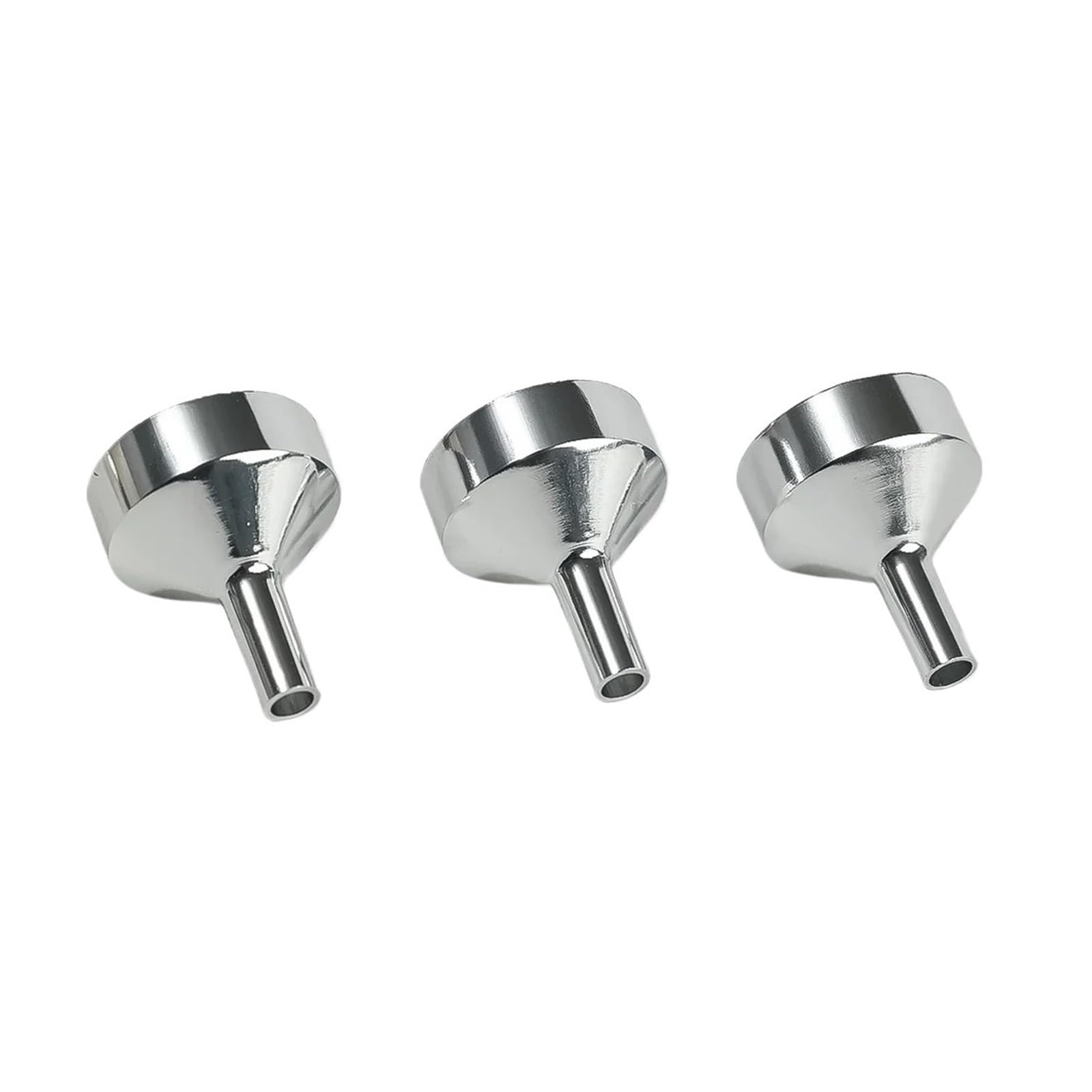 10/5 Stücke Mini Trichter Edelstahl Gießen Öl Flüssigkeit Trichter Parfüm Abgabe Flaschen Nachfüllen Trichter for Küche Zubehör(10Pcs-Metal)