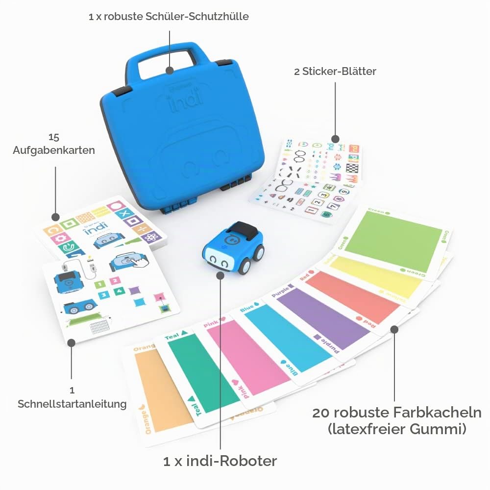 Sphero Indi Schüler Kit: Bildschirmloses Mint-Roboterspielzeug für Kinder ab 4 Jahren - Entwerfen & Bauen Labyrinthe - Probleme lösen wie EIN Ingenieur