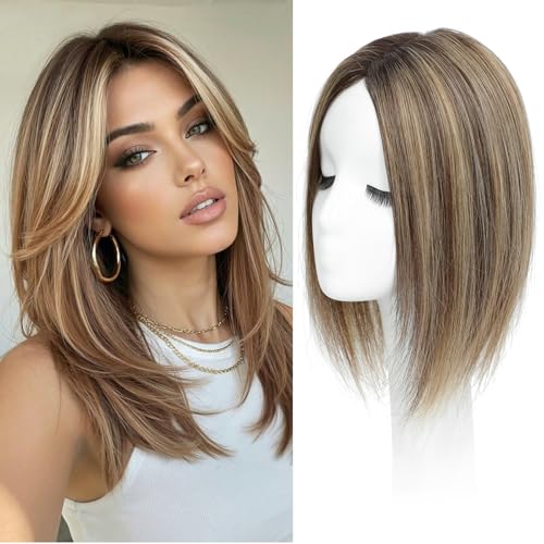 UIPEUBO 12 inch human hair topper