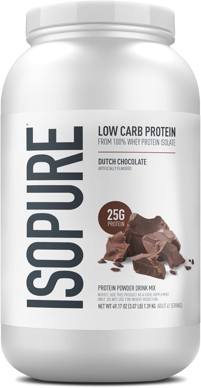 Low Carb Protein Powder, Dutch Chocolate, 3 Lb