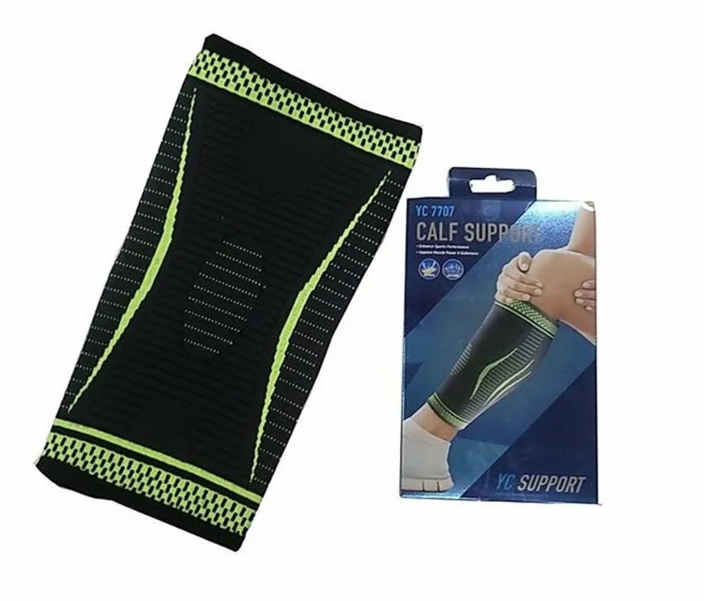 Generico Tutore Polpaccio, Fascia elastica Polpaccio Compressione Sport, Allevia la Dolore al Polpaccio, Supporto per Polpaccio per Recupero e Allenamento, Shin Splint, Running, Sport, Circolazione