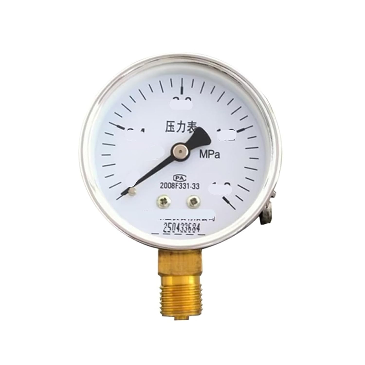 Y-60 Vacuum Air Conditioning and Underfloor Heating Pressure Gauge with M14*1.5 Thread(-0.1-1.5MPA)