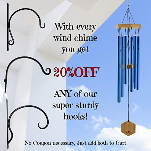 Wind Chimes for People Who Like Their Neighbors, Give a Thoughtful Memorial Gift or Love it as Your own Unique Outdoor Windchime, Made of Aluminum/Bamboo, a Beautiful Deep Tone Chime - Thumbnail 6
