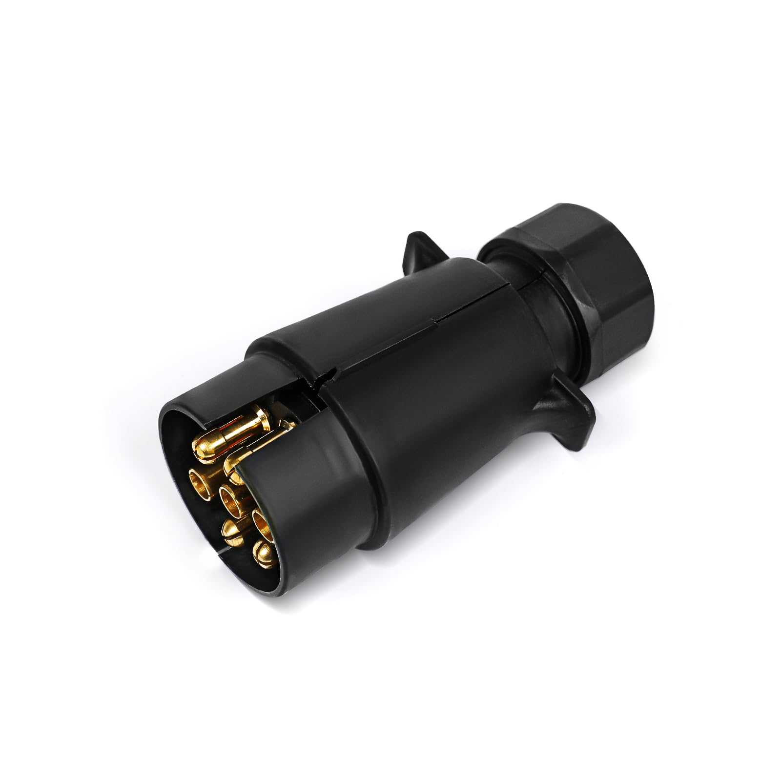 Yuanjoy Anhänger Stecker 7 Polig, 12V Adapter für PKW, LKW, KFZ, Landwirtschaftliche Fahrzeuge, Traktor, Wohnwagen, Fahrradträger Wasserfester Stecker