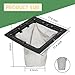 2 Pack Catch Basin Drain Filter, Square Catch Basin Drain Filter for 12 Inch Clog-Free Drainage and Infiltration Systems, Removable Filter, for Garden, Lawns, Landscaping and Patios