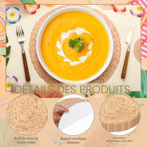 Sets de table et dessous de verre jetables pour protéger la table sans laver le linge