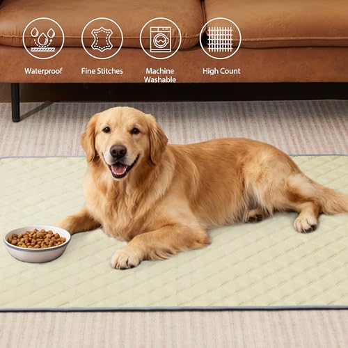 Image of Eterish Reusable Washable Pee Pads for Dogs Large /Extra Large 36'' x 41'' 2 Pack, Absorbent Pet Puppy Dog Training Pads Non-Slip, Waterproof Whelping Potty Pads for Dogs Leak-Proof