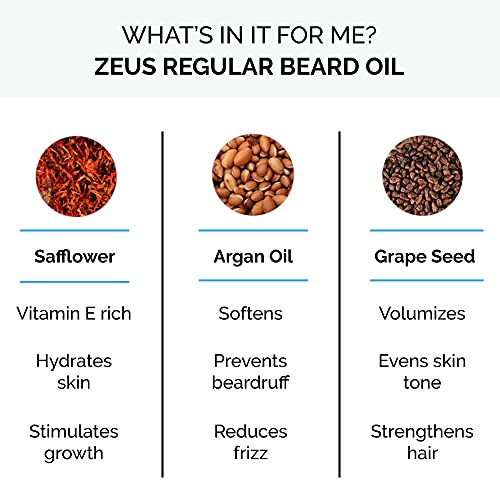 Zeus Natural Beard Oil, Premium Conditioning Beard Oil To Soften Beard & Mustache – Made In Usa (Sandalwood) 1 Oz. #TOP2