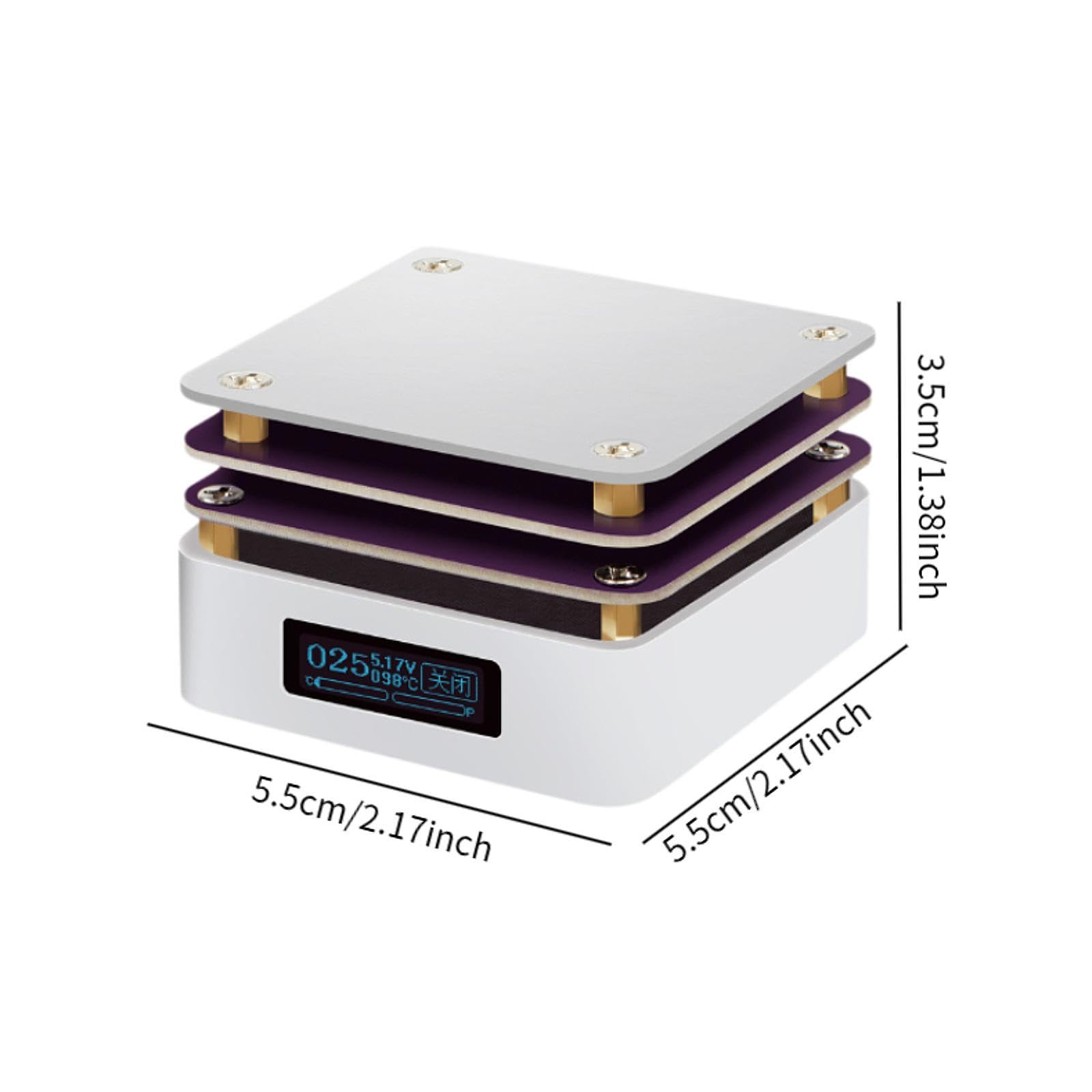 Precalentador de Placa Calefactora Eléctrica para Soldadura de 65 W con Temperatura Constante para Laboratorio, Ideal para Soldadoras de Pantallas de