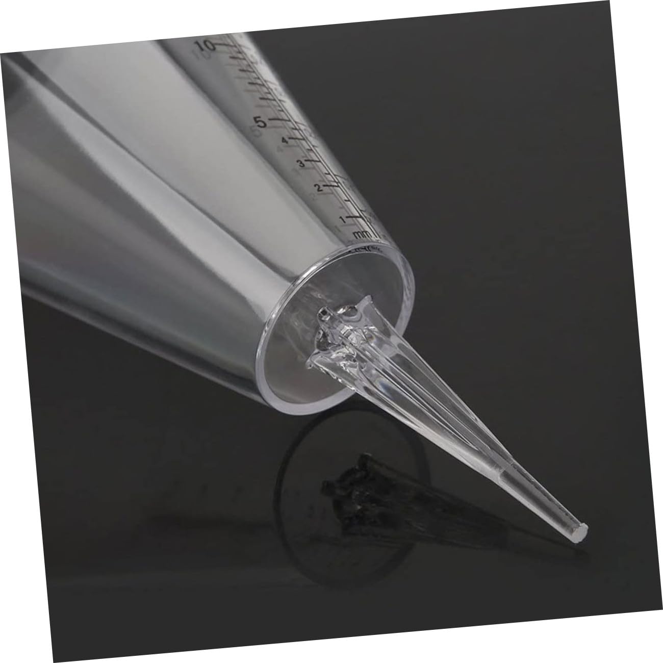 6 Pz Coppa Della Pioggia Misurino Porta Pluviometro Conico Strumento Di Misurazione Dell'acqua Tubo Di Pioggia Chiaro Pluviometro a Tubo Per Esterno Plastica Bianca