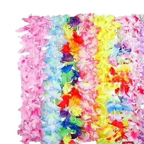 Hawai Lei detalles florales de bienvenida para invitados de cumpleaños y disfraces 7