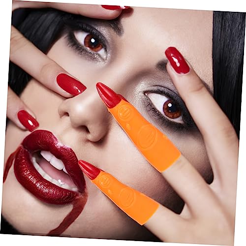 NOLITOY Conjunto De Unhas De Bruxa 20 Peças Unhas Para Crianças Capa De Dedo De Halloween Unhas De B