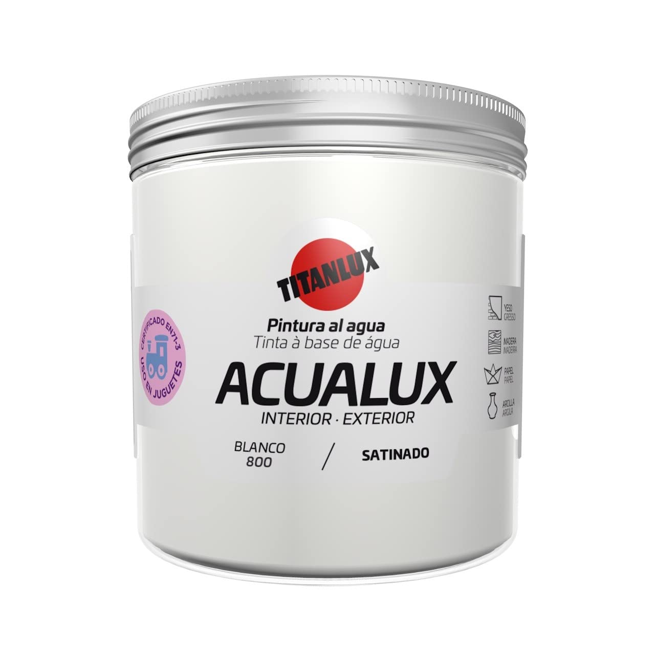 MANUAL PAINTING WATER 250 ML BL SATIN ACUALUX TITAN
