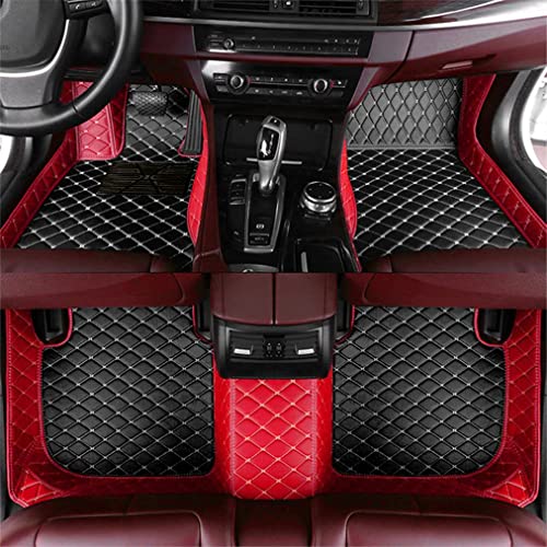 IMEISH Custom Automotive Car Floor Mats for 2002-2022 Lexus ES 350/ ES 250 /ES300/ES 330/ES 300h All Weather Floor Mats Liners (red Beige Medium Black