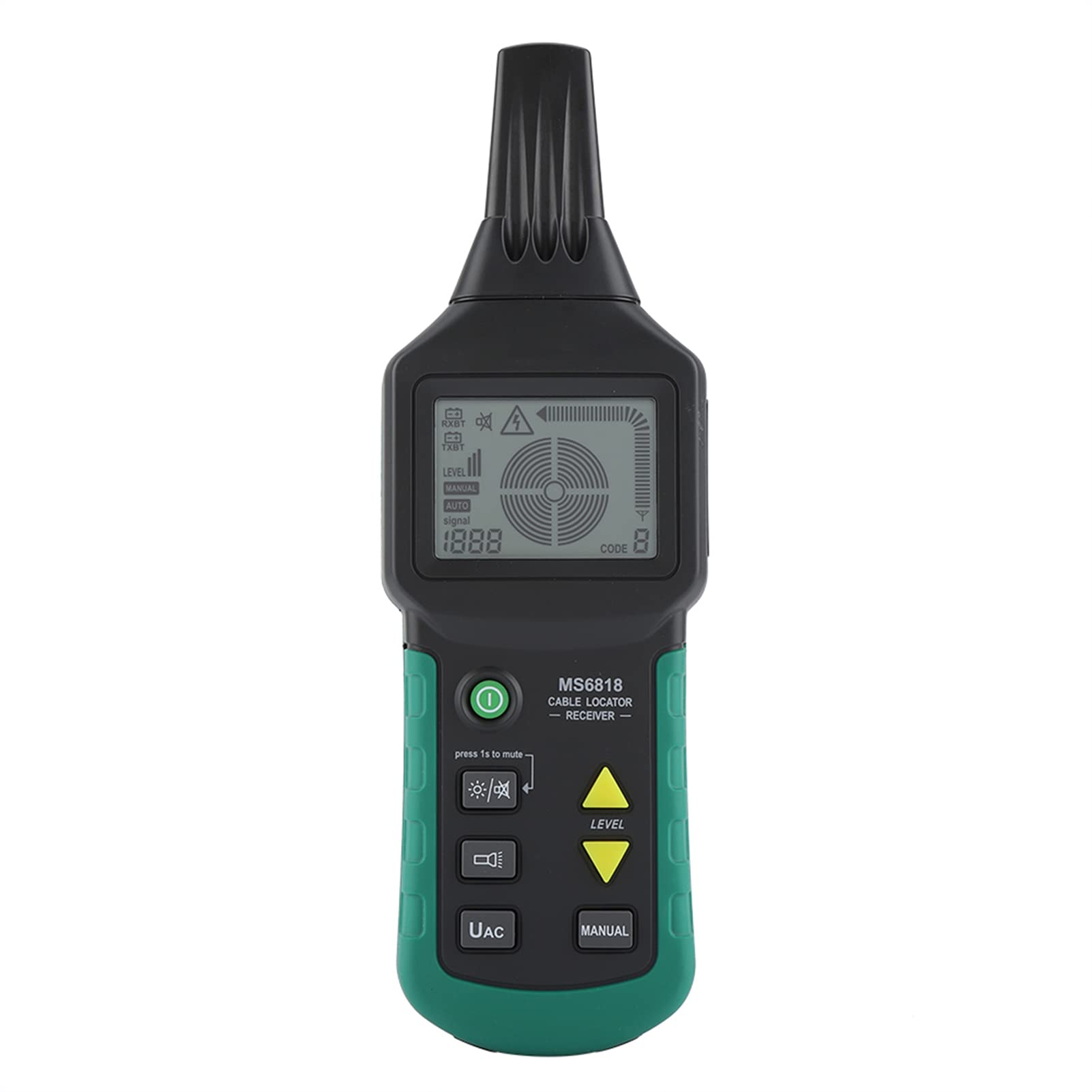 Kabeldetektor MS6818 mit Metallrohr Ortungsgerät für Elektrokabel 12-400V AC DC Spannungsprüfer