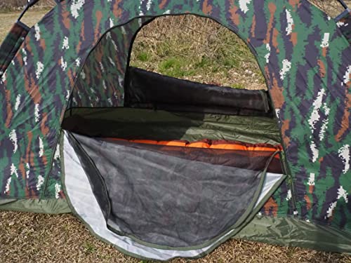 Rigalle Mercury 被らない個性派テント タイガーテント 1人用 ワンタッチテント 幅200㎝Ｘ奥行100㎝Ｘ高さ100㎝【虎迷彩柄】 6枚目