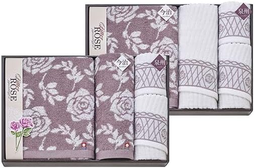 今治&amp;泉州 ビターローズ タオルセット 泉州フェイスタオル&times;3、今治バスタオル 泉州ハンドタオル&times;各2、今治フェイスタオル&times;