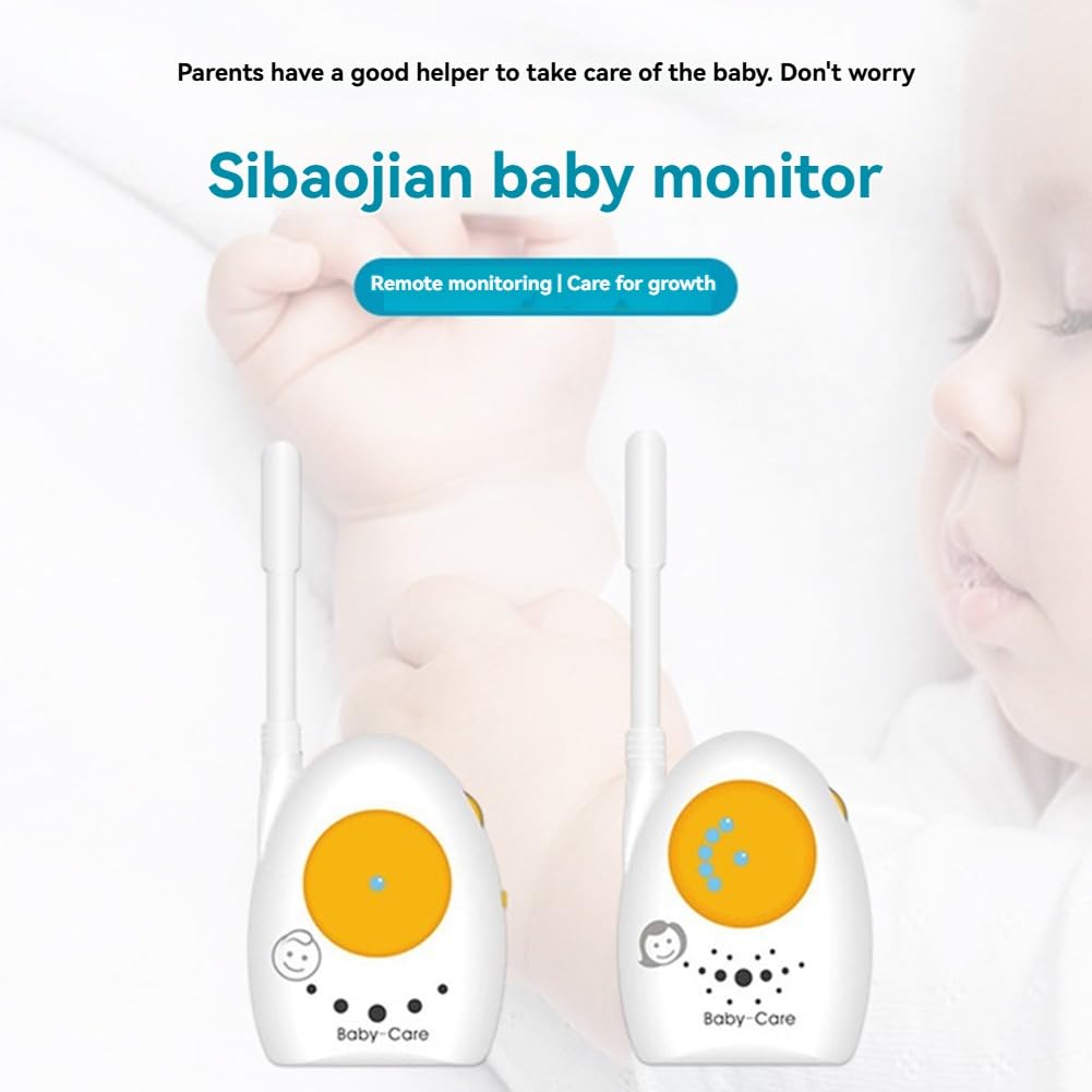 Audio Baby Monitor Fili Sorveglianza Bambino Lunga Distanza Suono Cristallino Indicatori Luminosi