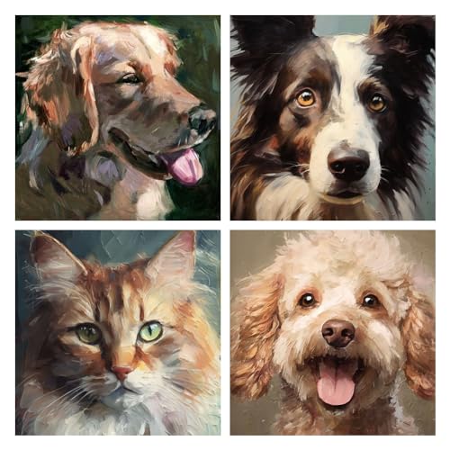 commission a painting 100% handmade customization Personalized People and Pet portrait painting，Family Portraits，Wedding Portrait Painting，Custom oil painting from photo Hand-Painted on Canvas