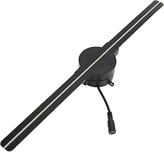 3D Hologram Fan 42cm 16.5in, 2000x224 WiFi APP 3D Holographic Video Projector, 224 LED Light Beads Advertising Display with 4GB Memory Card for Business Store Advertising, Party