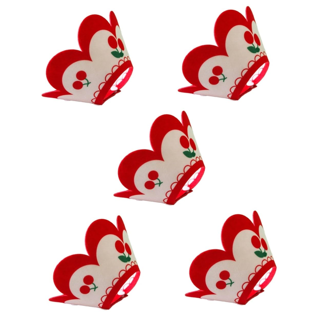 BESPORTBLE 5pezzi Collare Elisabettiano Decorativo Per Gatti Morbido e Traspirante Collare Per Post-operazione Protezione Ferite Misura Media Accessorio Per Animali Domestici Feltro