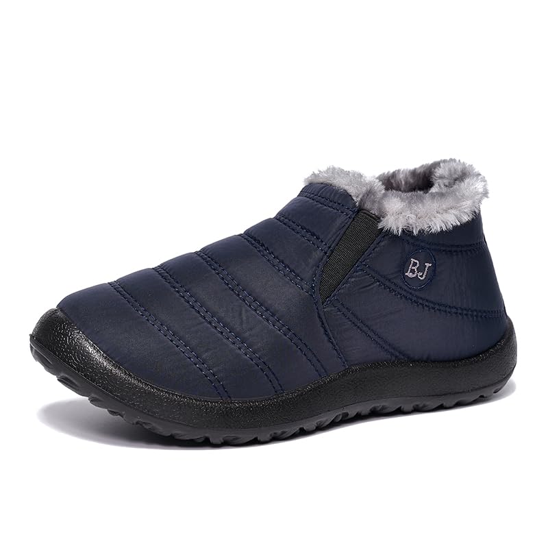 Waterproof Snow Boots for Women Outdoor Warm Fur Lined Booties Winter Comfortable Ankle Boots Lightweight Short Boots