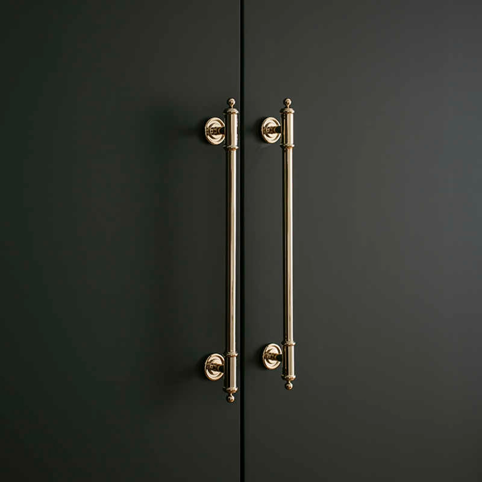 10 Pièces Poignee de Meuble, Poignées de Porte de Placard dorée, Espacement des Trous de 128 mm, Poignées en Laiton avec Vis pour Bureaux, Tiroirs, Armoires, Placard(160mm Hole Center)