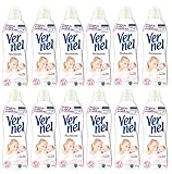 Vernel Hautsensitiv, 12er Pack (12 x 1 Liter) Weichspüler Waschmittel
