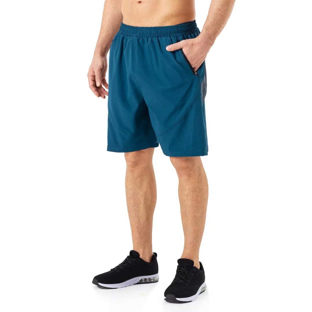 HMIYA Pantaloncini Running Uomo Leggero Sportivi Shorts Asciugatura Veloce Palestra Corsa Calzoncini con Tasca con Cerniera
