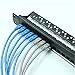 immagine 2CMYKZONE 24 Port 1U Pannello Patch Cat6 Montabile in Rack PRO Rj45 110 Network Mini Patch Panel Stampaggio Integrato, Senza Ruggine, Resistente (Cate6 Rj45 Dritto)