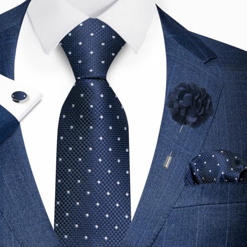 Image of joy alice 70 Colors Ties Set Men Mixed Color Necktie Handkerchief Cufflinks Brooch 3.15 Formal