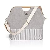 Größe S Prym Speichern & Reisetasche Leinwand und Bambus, Grau