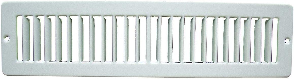 Set of 2 Toe Space Grille, 2x12, White
