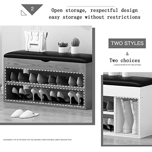Banc de rangement pour chaussures d'entrée et petit espace