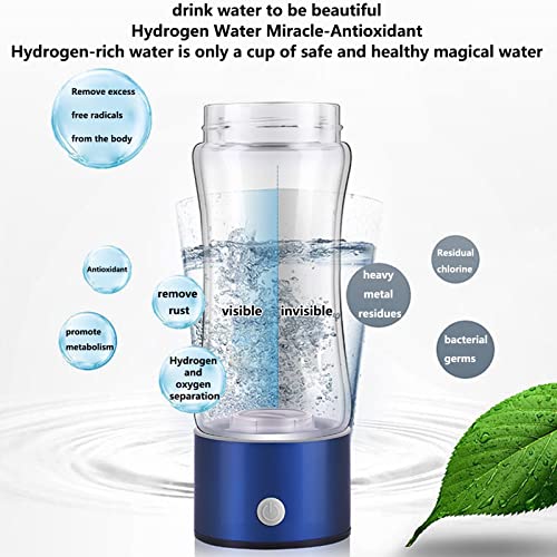 Bouteille eau hydrogène SPE PEM ioniseur nomade 380 Ml violet
