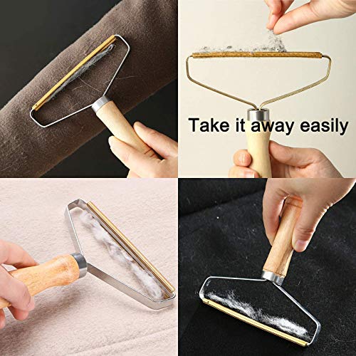 2 Pack Portable Lint Remover,Lint Roller,Pet Hair Remover,Reusable Double Sided Lint Remover Used To Remove Dust And Pet Hair From Clothes, Curtains, Blankets, Sofas #TOP3