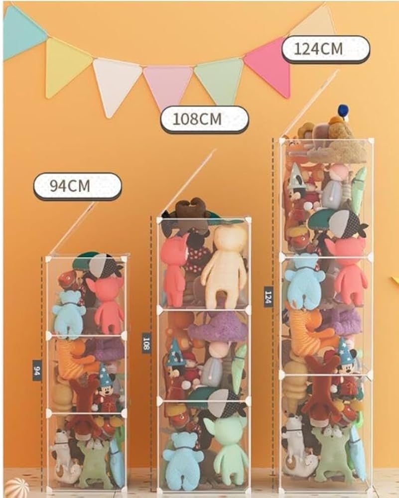 Amazon｜ぬいぐるみ 収納ケース 収納ボックス 透明 コレクション収納