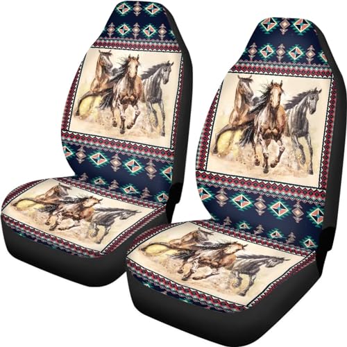 Couvre sièges auto confortables universels 52X138Cm style aztèque