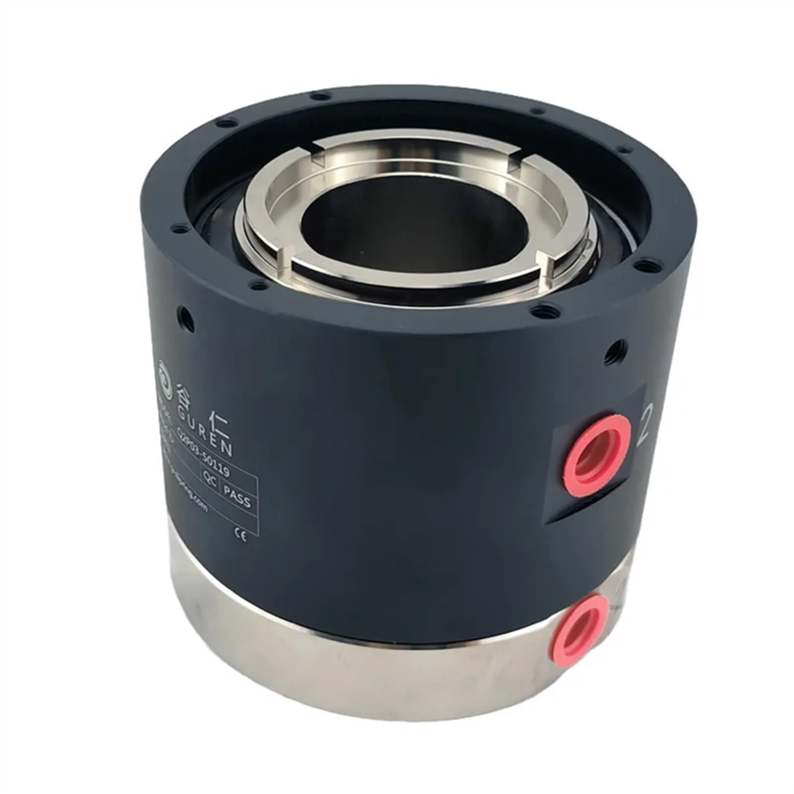 Joint rotatif pneumatique à grande vitesse à sortie d'extrémité Joint pneumatique multivoies à bague collectrice à 360 degrés
