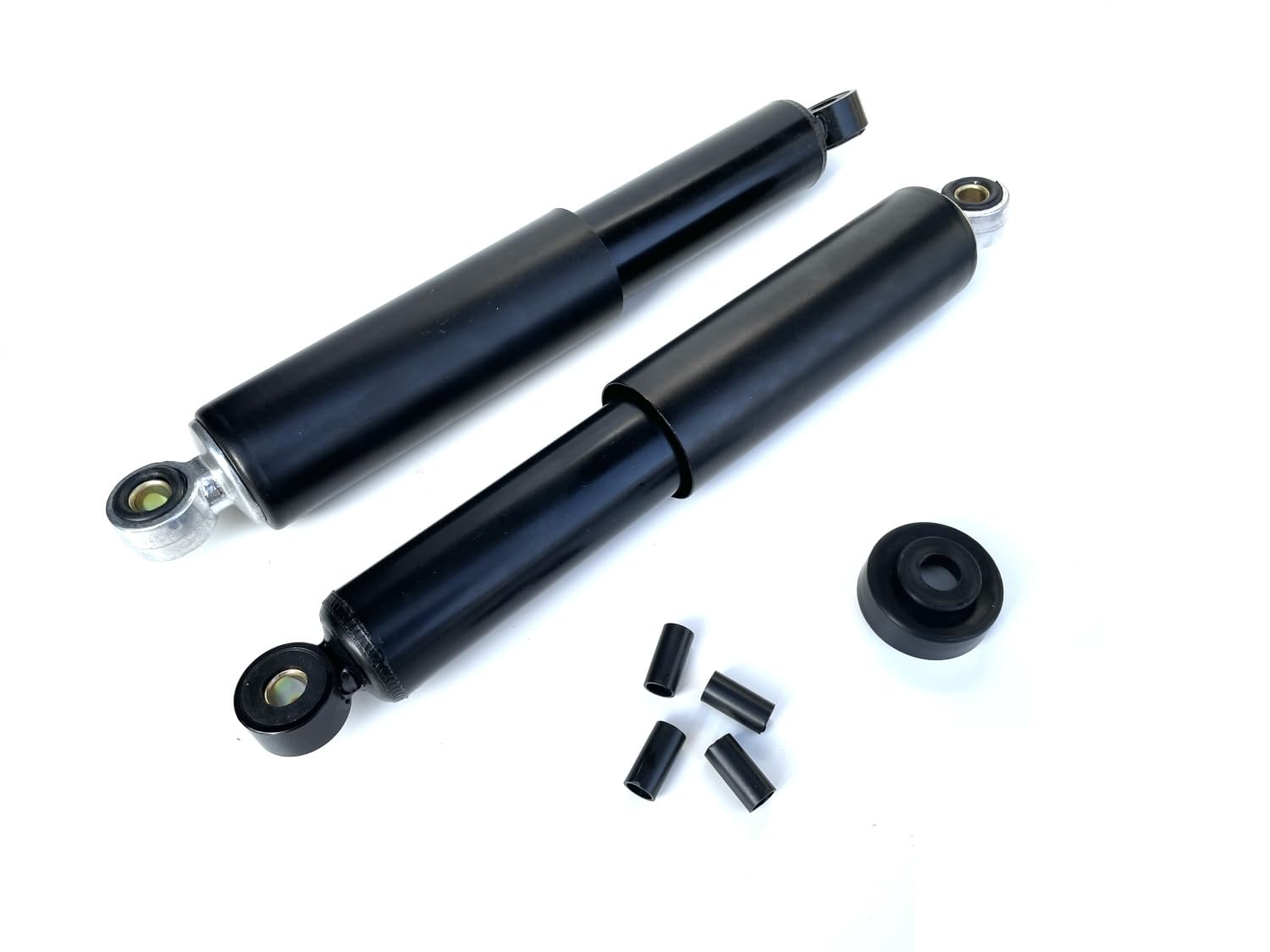 Stoßdämpfer Satz Schwarz 310mm passend für Simson Schwalbe, Habicht, Star, Sperber – Flexibel mit Reduzierhülsen 8/10mm
