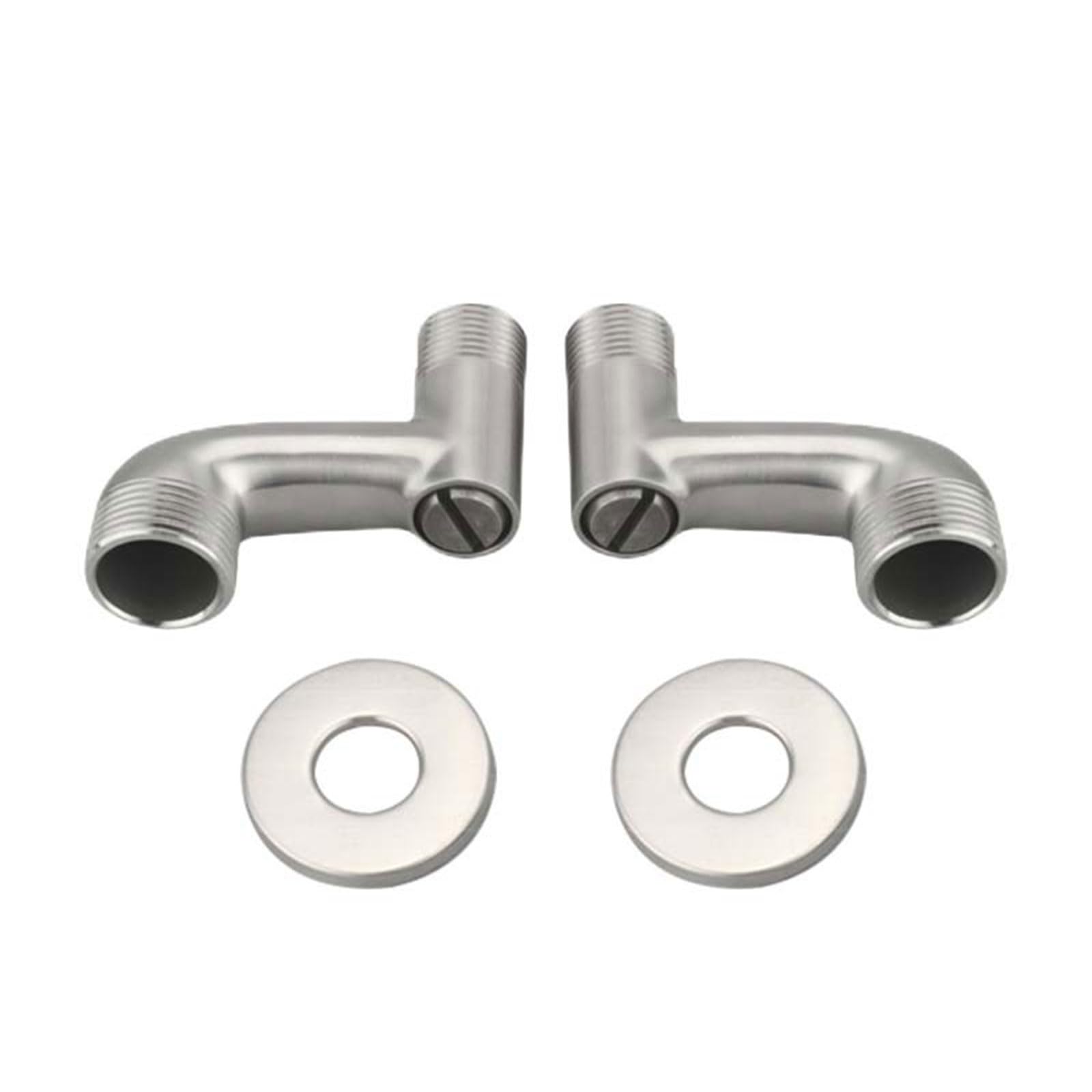 Stainless Steels Shower Faucet Curved Foot Fittings Shower Pipe Bend Connector Angles Valves Faucet Adapter Stainless Steels Wall Mounted