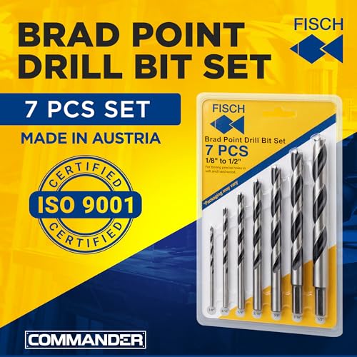 Fisch Premium Brad Point Drill Bit Set