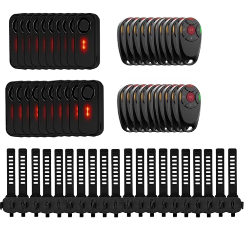 NineLeaf Car Alarm System with Remote –113dB Wireless Anti Theft Device,Security Lights for Cars,7 Sensitivity & 3 Volume,LED,Easy installation, IP66 Waterproof, Long Battery Life for Cars, Bikes,20PK