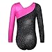 TFJH E One-Piece Sparkle Dancing Gymnastics Athletic Clothes For Little Girl 138, A Black, 4-5Years(Tag No 120)