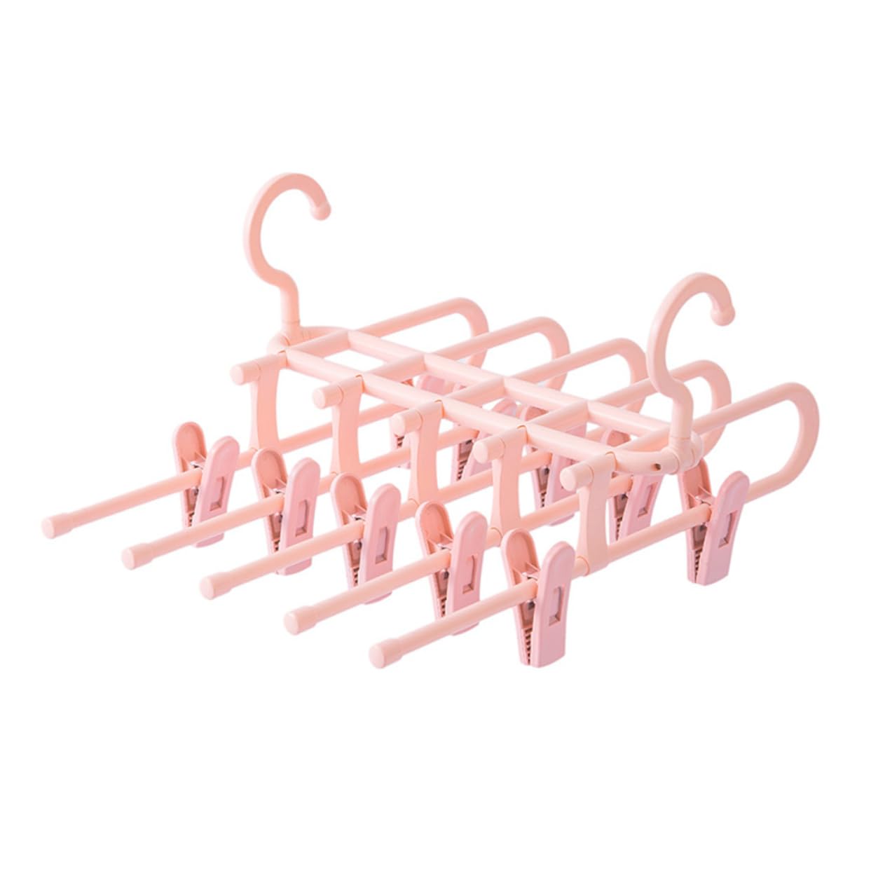 Alipis Ergonomic Pants Stand Pp Material Space Saver Pull-Out Rods Multifunctional Pants Hanger Rack